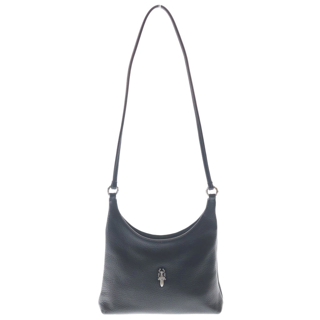 CHROME HEARTS(クロムハーツ) VIV LTHR DAGGER BAG ヴィヴ ダガーレザーバック ショルダーバック ブラック/シルバー