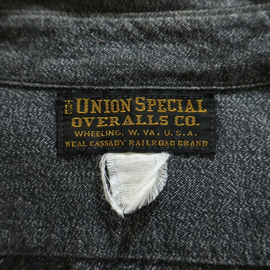 FREEWHEELERS(フリーホイーラーズ) UNION SPECIAL OVERALLS NEAL CASSADY WORK SHIRT ニールキャサディ ワークシャツ 長袖シャツ グレー 2513102