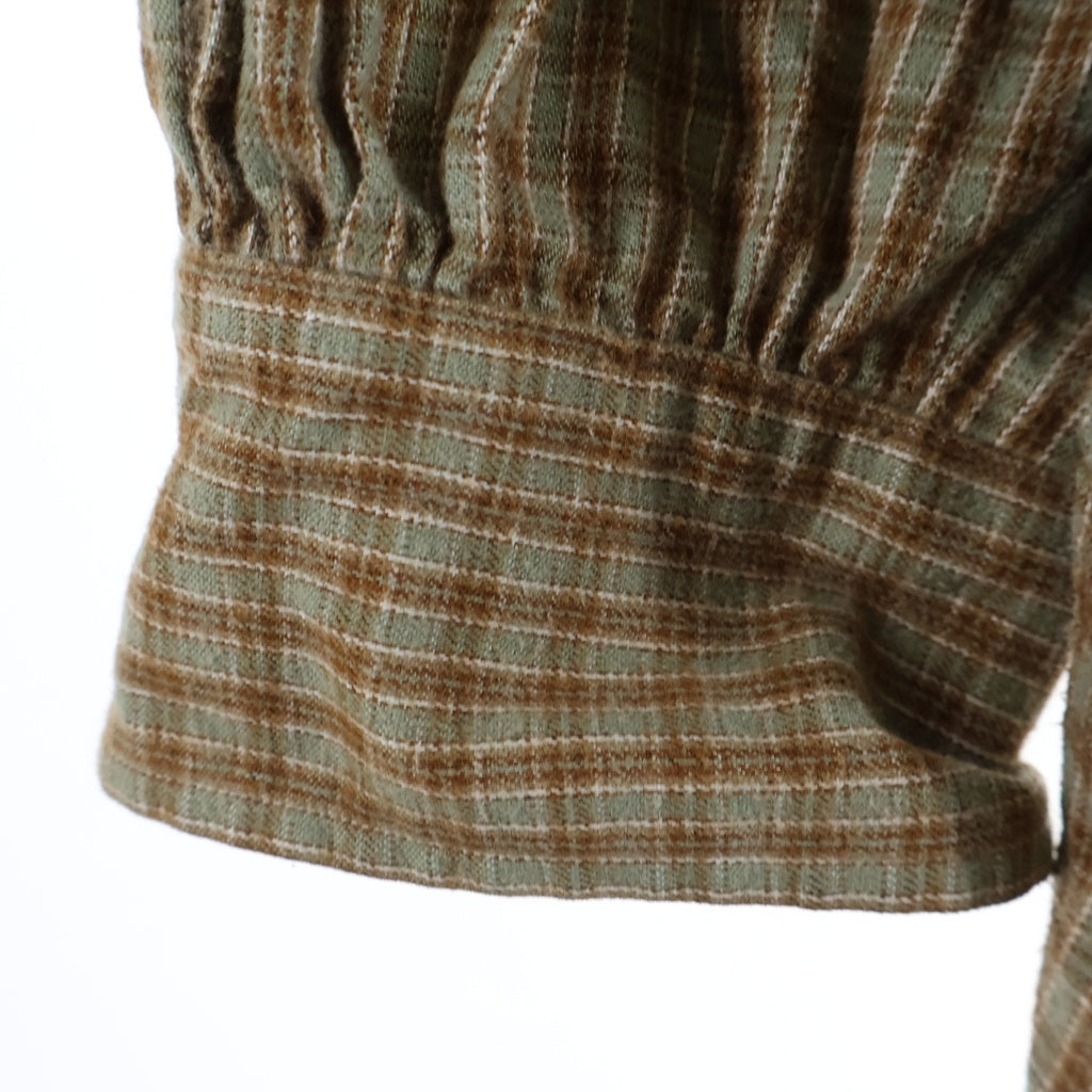 NIGEL CABOURN(ナイジェルケーボン) OX'ED SILVER MASTER MAISON SHIRT NEL CHECK マスターメイソン プルオーバーシャツ ブラウン 8049-04-10926