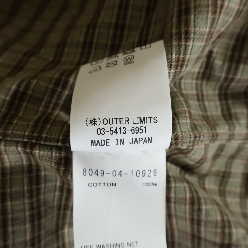 NIGEL CABOURN(ナイジェルケーボン) OX'ED SILVER MASTER MAISON SHIRT NEL CHECK マスターメイソン プルオーバーシャツ ブラウン 8049-04-10926