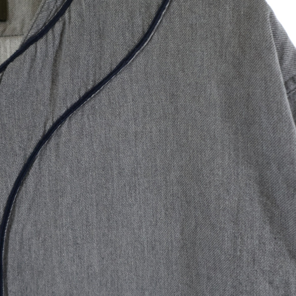 NIGEL CABOURN(ナイジェルケーボン) BASEBALL SHIRT TYPE2 ベースボール 半袖シャツ グレー 8046-00-11001