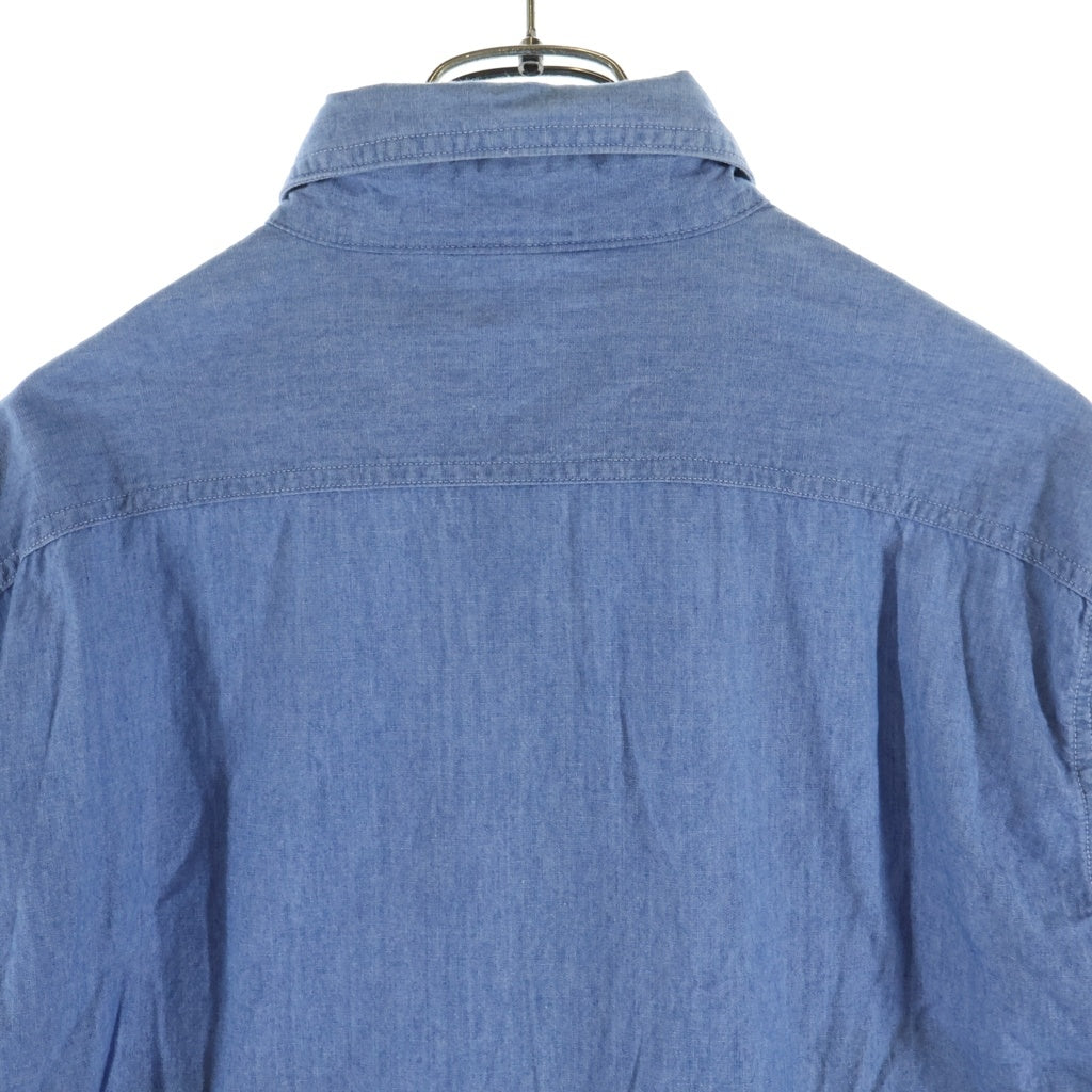 NIGEL CABOURN(ナイジェルケーボン) USN CHAMBRAY SHIRT シャンブレーシャツ 長袖シャツ ブルー
