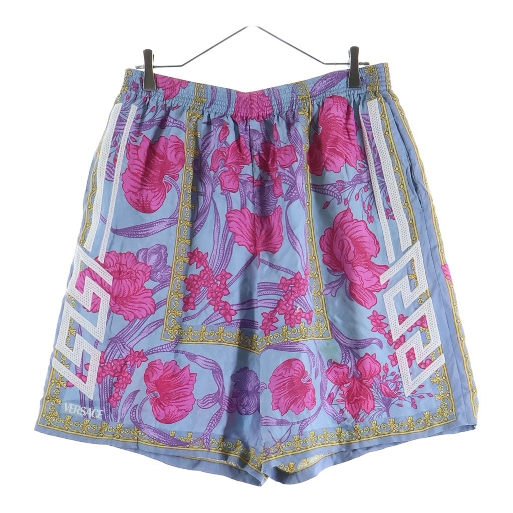 VERSACE(ヴェルサーチ) Acid Bouquet Shorts アシッドブーケ シルク ハーフパンツ ショーツ マルチカラー 1004713