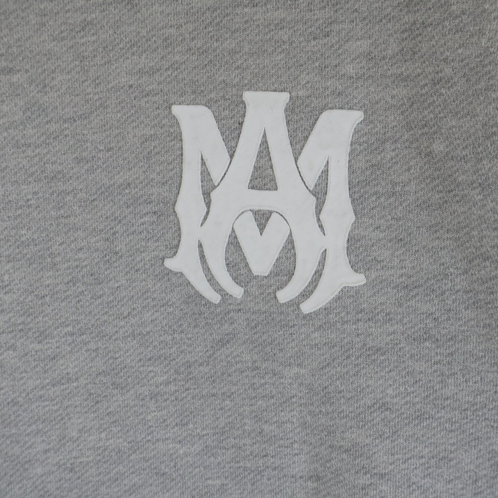 AMIRI(アミリ) MA CORE LOGO フロントロゴプリント クルーネック 長袖スウェット トレーナー グレー SRAMJYCW1038SMRBC00