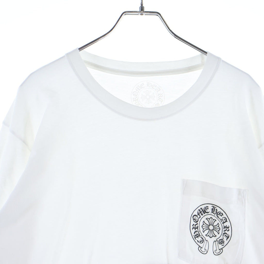 CHROME HEARTS(クロムハーツ) Multi Color Horseshoe L/S T-shirt マルチカラー ホースシュー クルーネック長袖Tシャツカットソー ホワイト