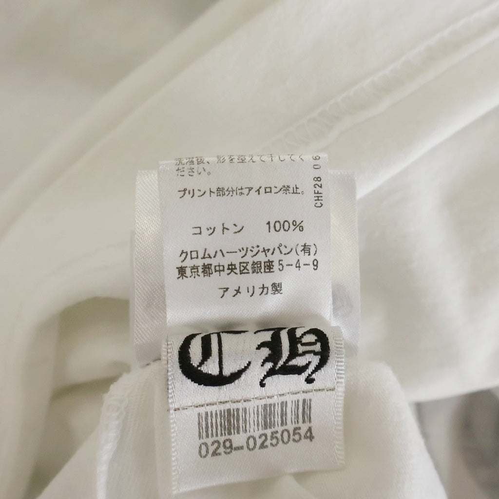 CHROME HEARTS(クロムハーツ) Multi Color Horseshoe L/S T-shirt マルチカラー ホースシュー クルーネック長袖Tシャツカットソー ホワイト