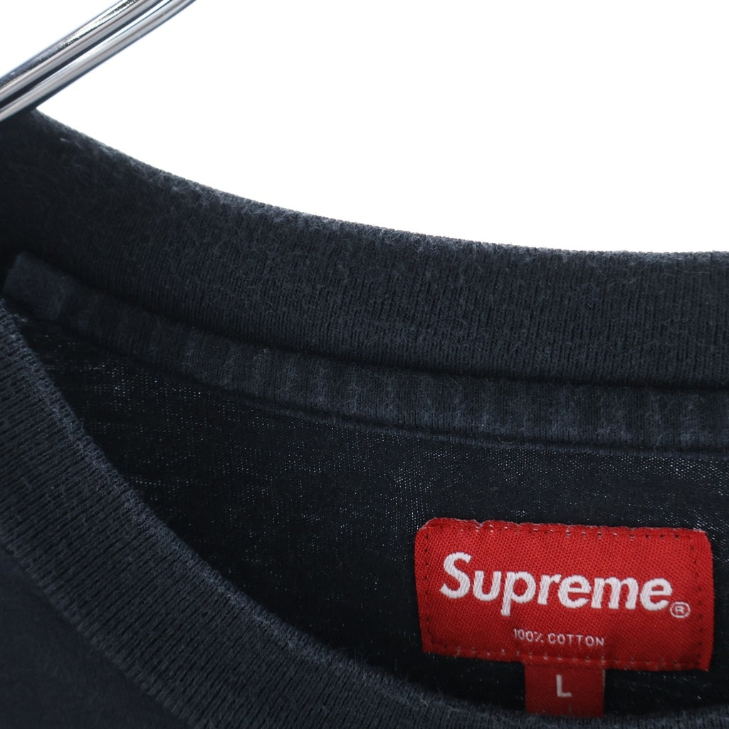 SUPREME(シュプリーム) 23AW WOVEN LABEL ウーブンレーベル 長袖カットソー ブラック