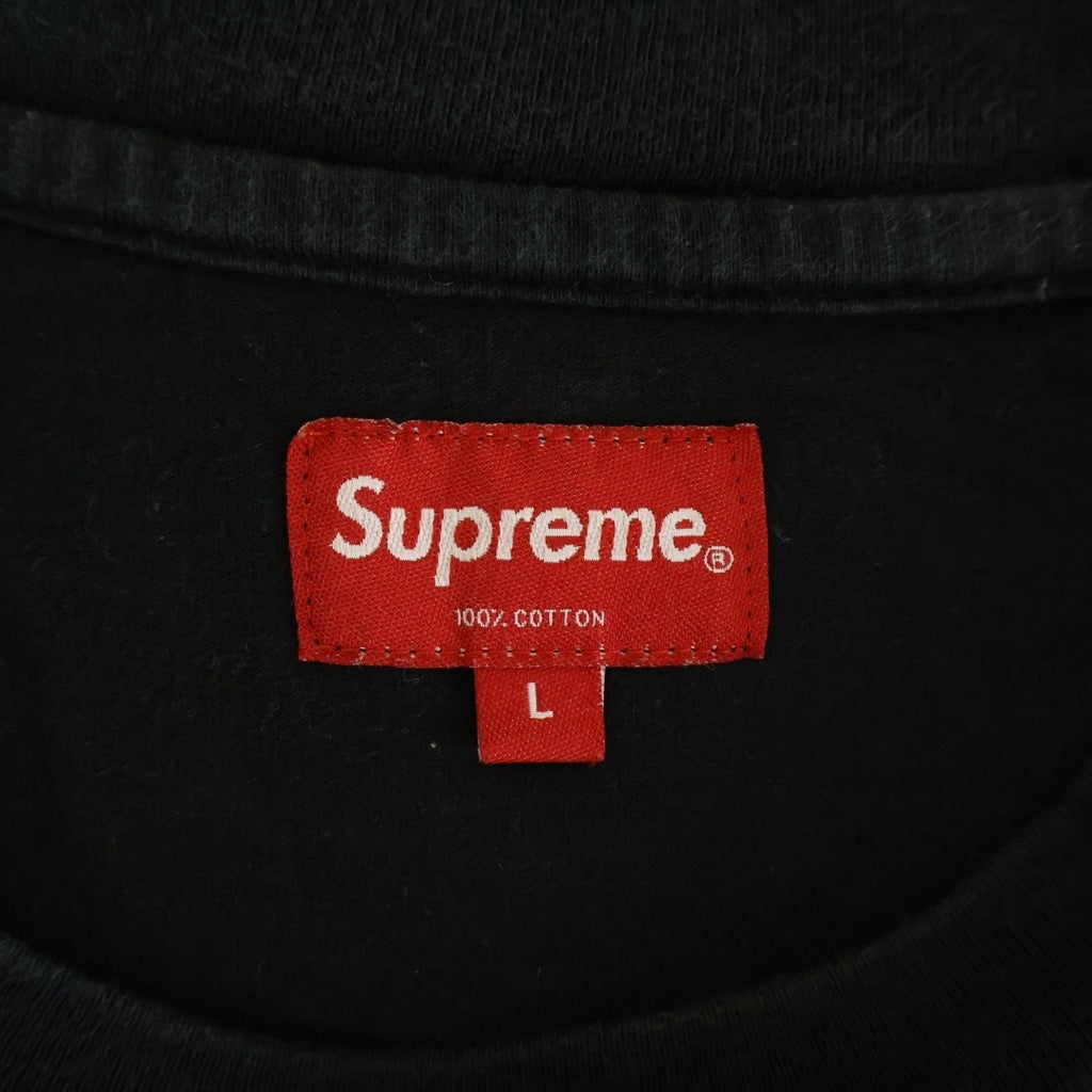 SUPREME(シュプリーム) 23AW WOVEN LABEL ウーブンレーベル 長袖カットソー ブラック