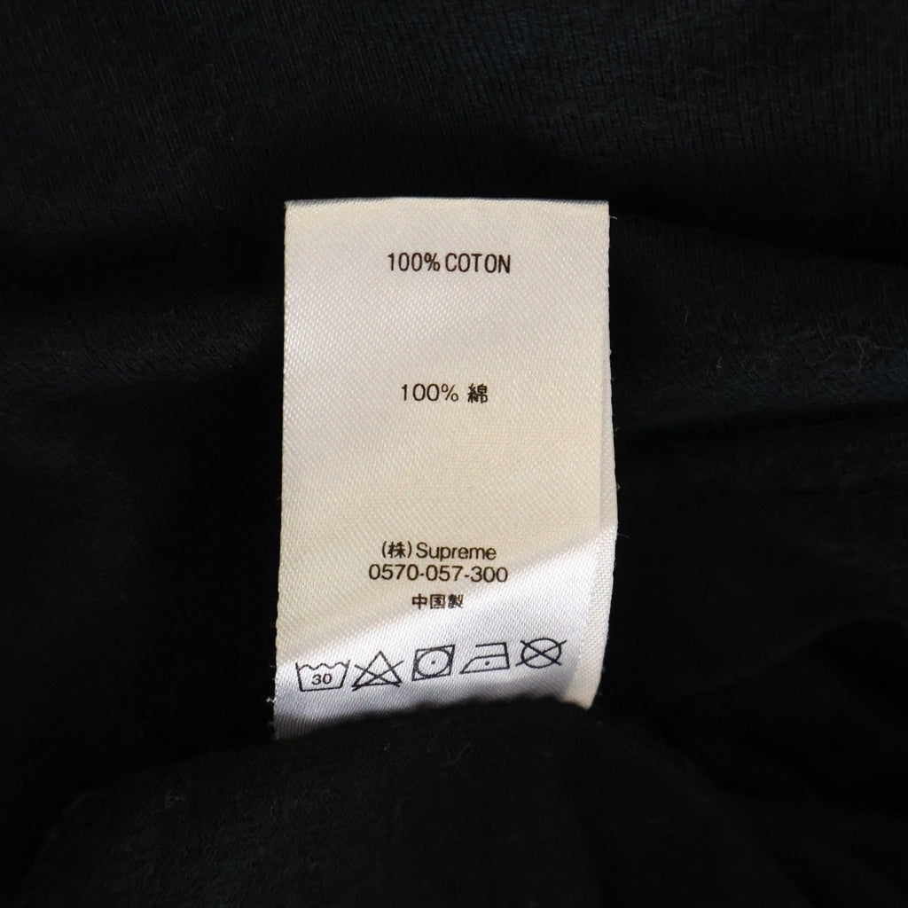SUPREME(シュプリーム) 23AW WOVEN LABEL ウーブンレーベル 長袖カットソー ブラック