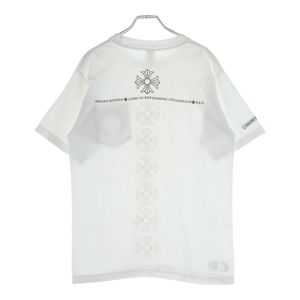 CHROME HEARTS(クロムハーツ) OLD S/S オールド バックCHプラスプリント 半袖Tシャツカットソー ホワイト