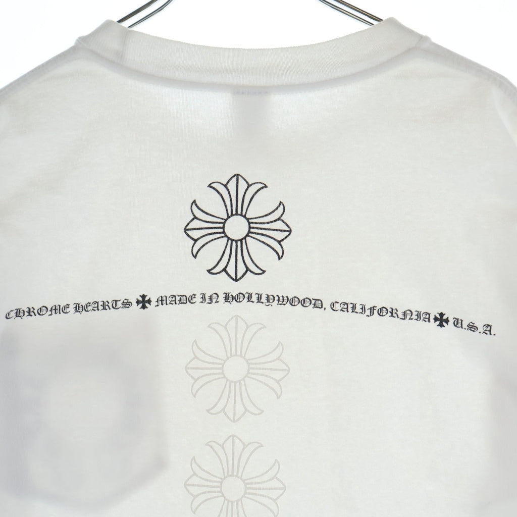 CHROME HEARTS(クロムハーツ) OLD S/S オールド バックCHプラスプリント 半袖Tシャツカットソー ホワイト