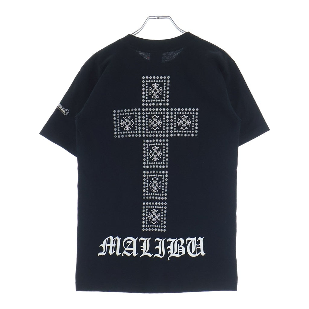 CHROME HEARTS(クロムハーツ) Malibu Limited CH Plus Block Cross Tee マリブ限定 ブロッククロス 半袖Tシャツカットソー ブラック