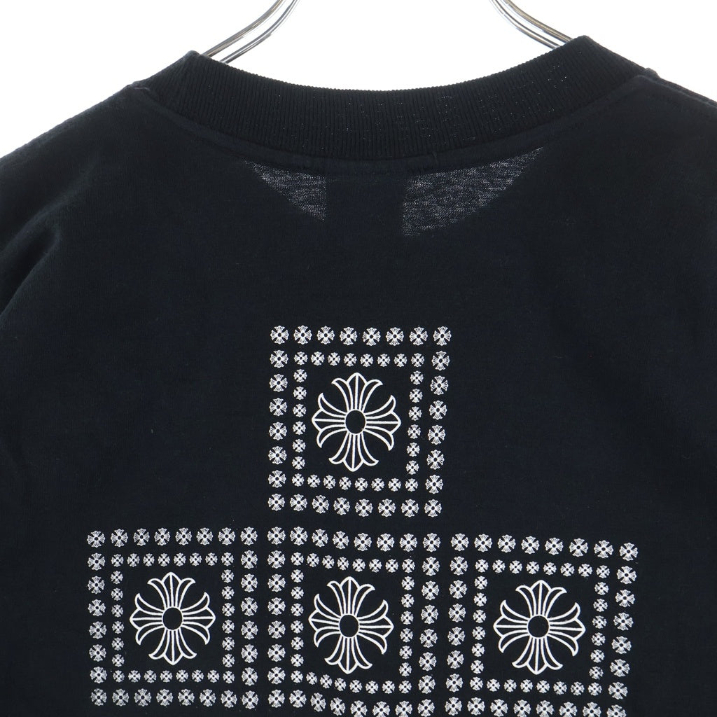 CHROME HEARTS(クロムハーツ) Malibu Limited CH Plus Block Cross Tee マリブ限定 ブロッククロス 半袖Tシャツカットソー ブラック