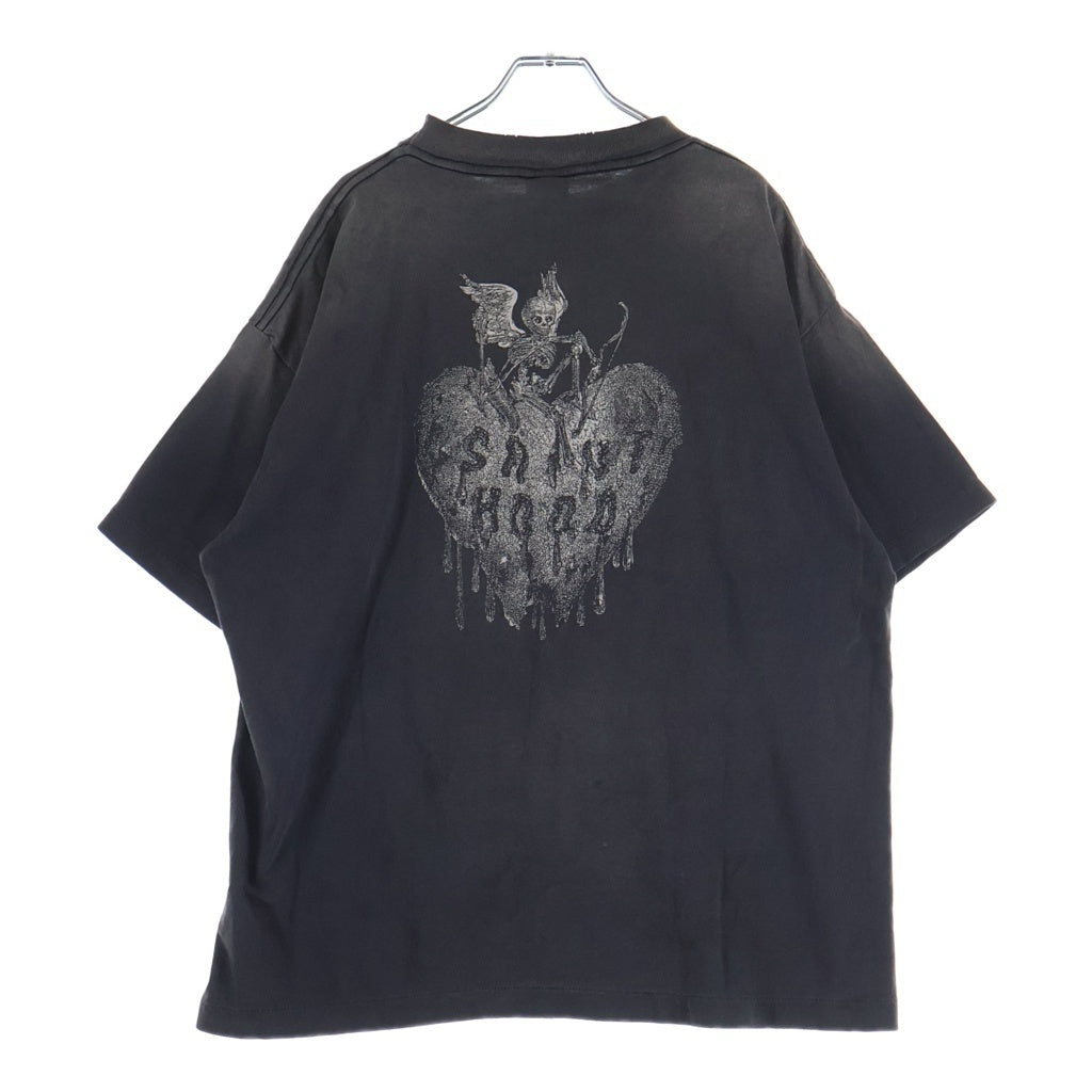 SAINT MICHAEL(セントマイケル) 25SS×NEIGHBORHOOD S/S TEE SM-HR3-0000-C70 ネイバーフッド クルーネック半袖Tシャツ カットソー チャコールグレー
