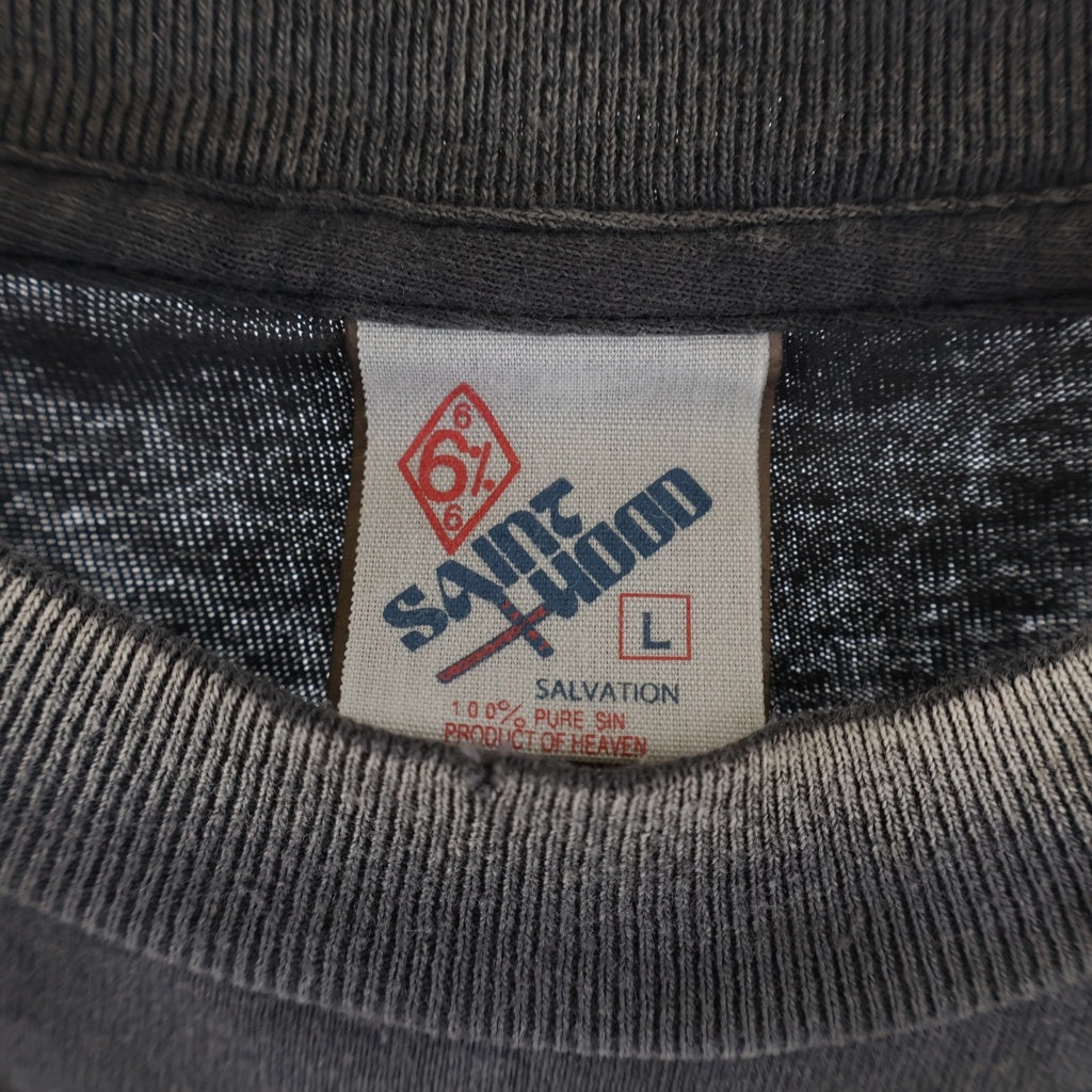 SAINT MICHAEL(セントマイケル) 25SS×NEIGHBORHOOD S/S TEE SM-HR3-0000-C70 ネイバーフッド クルーネック半袖Tシャツ カットソー チャコールグレー