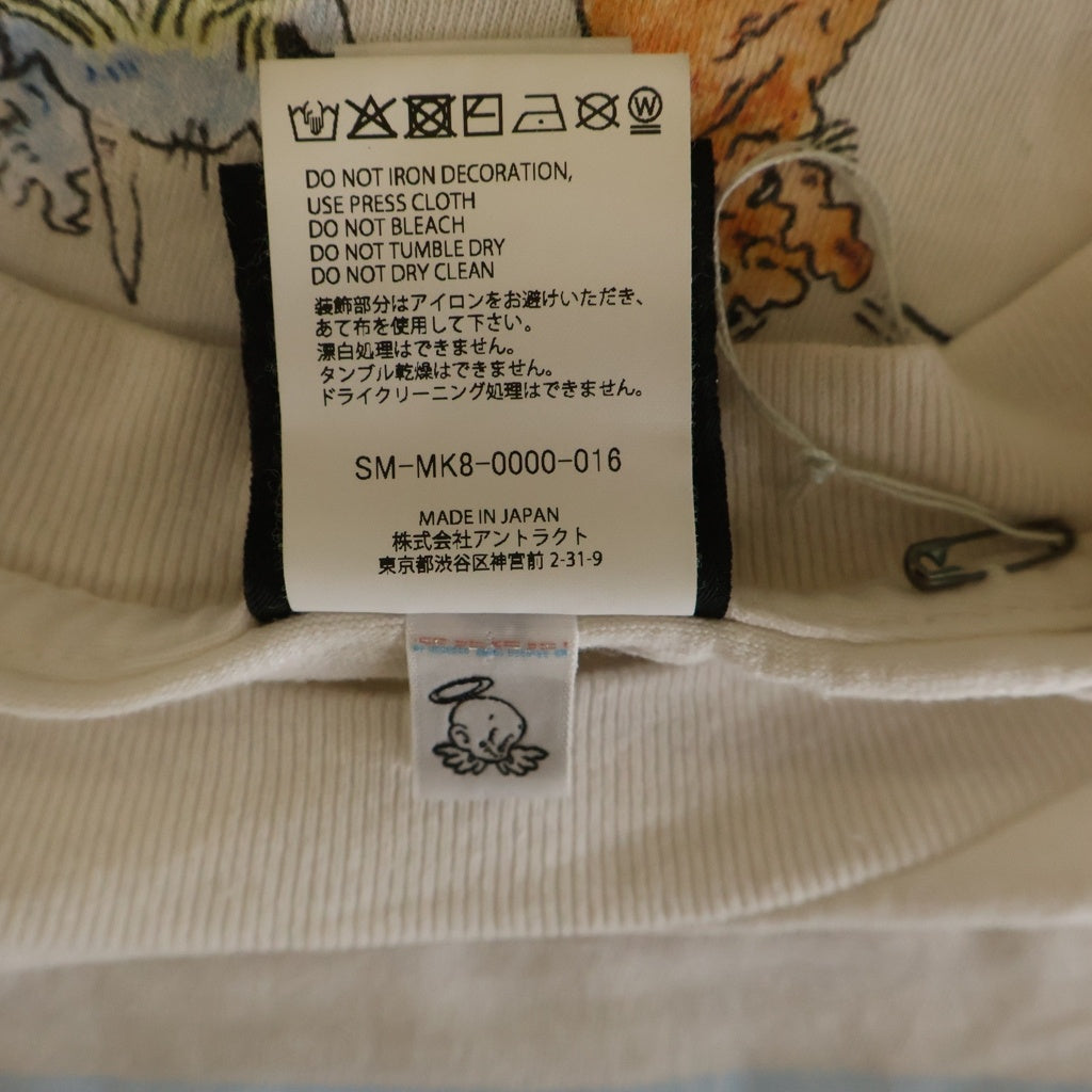 SAINT MICHAEL(セントマイケル) 26SS SAINT WET SS T-SHIRT プリントTシャツ 半袖 カットソー ホワイト SM-MK8-0000-016