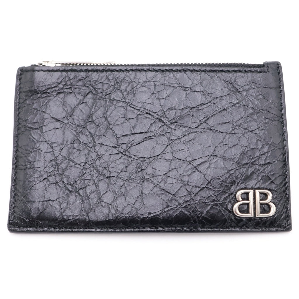 BALENCIAGA(バレンシアガ) BB LOGO COIN CARD CASE BBロゴ コイン カードケース ブラック 766575