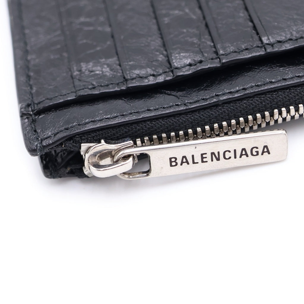 BALENCIAGA(バレンシアガ) BB LOGO COIN CARD CASE BBロゴ コイン カードケース ブラック 766575