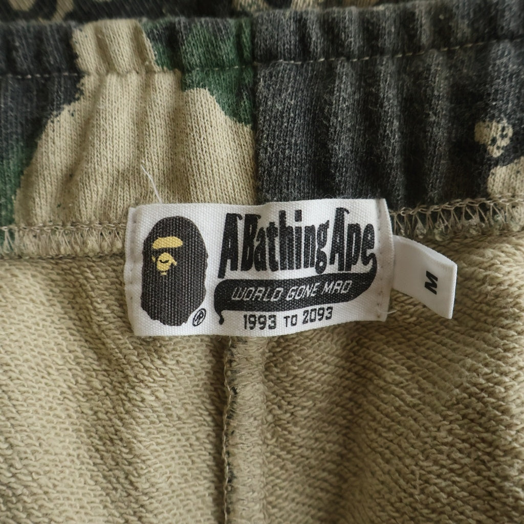 A BATHING APE(アベイシングエイプ) Shark-graphic Camouflage Shorts シャークグラフィック カモフラージュ ショートパンツ ベージュ/カーキ 001SPL301001M