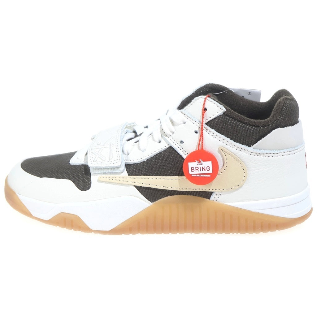 NIKE(ナイキ) ×TRAVIS SCOTT JORDAN JUMPMAN JACK トラヴィススコット ジョーダン ジャンプマン ローカットスニーカー ホワイト/ブラウン US9/27.0cm FZ8117‐100