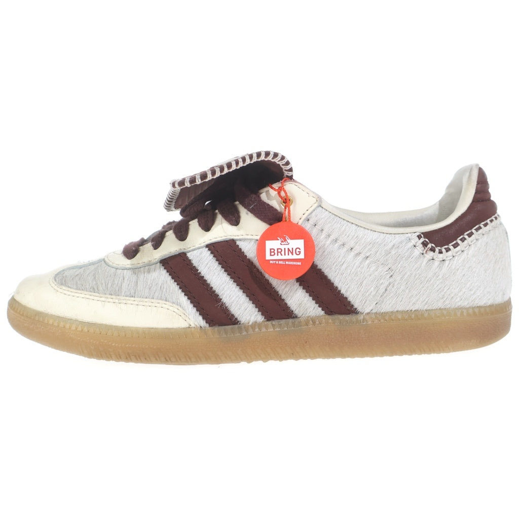 adidas(アディダス) 23AW ×Wales Bonner Samba Pony Tonal Low ウェールズボナー サンバ ポニートーナル ローカットスニーカー ベージュ/ブラウン US8.5/26.5cm IE0586