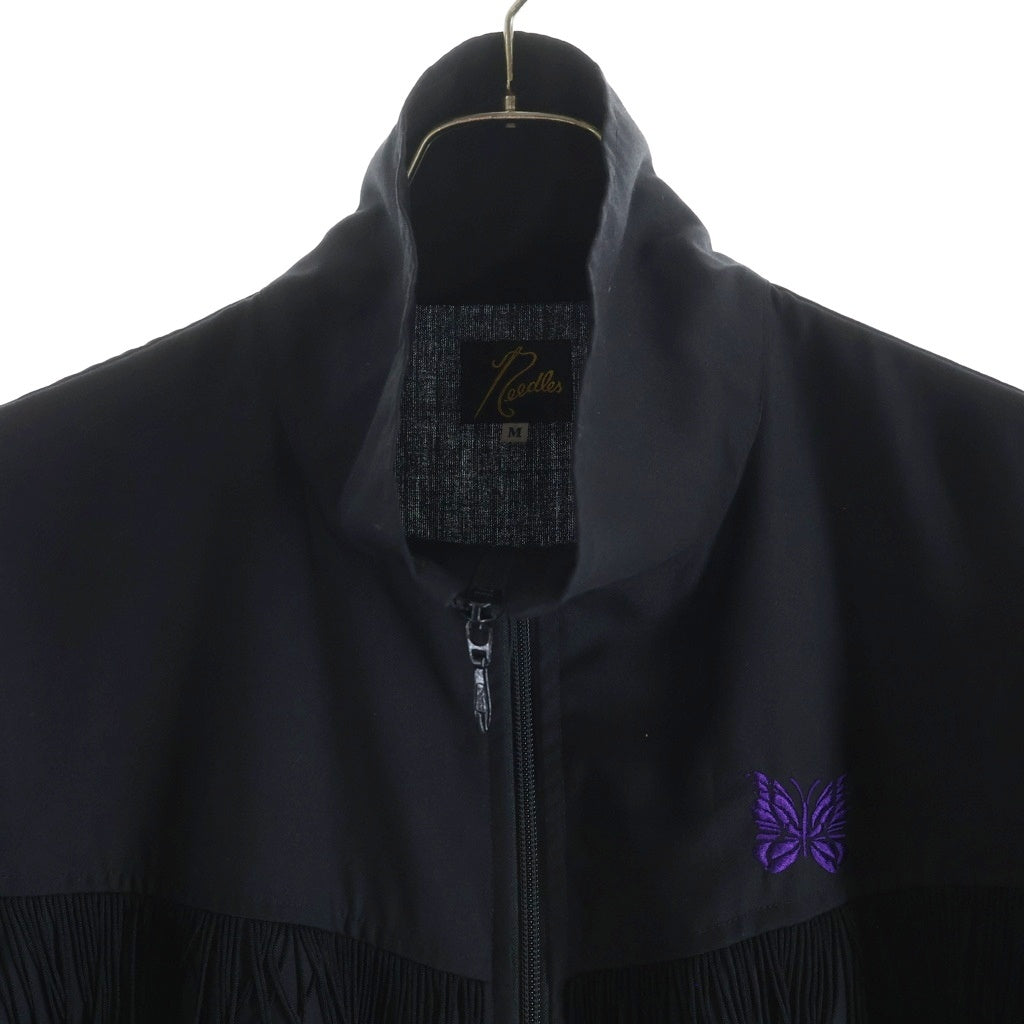 Needles(ニードルス) Fringe Track Jacket フリンジトラックジャケット ブラック KP128