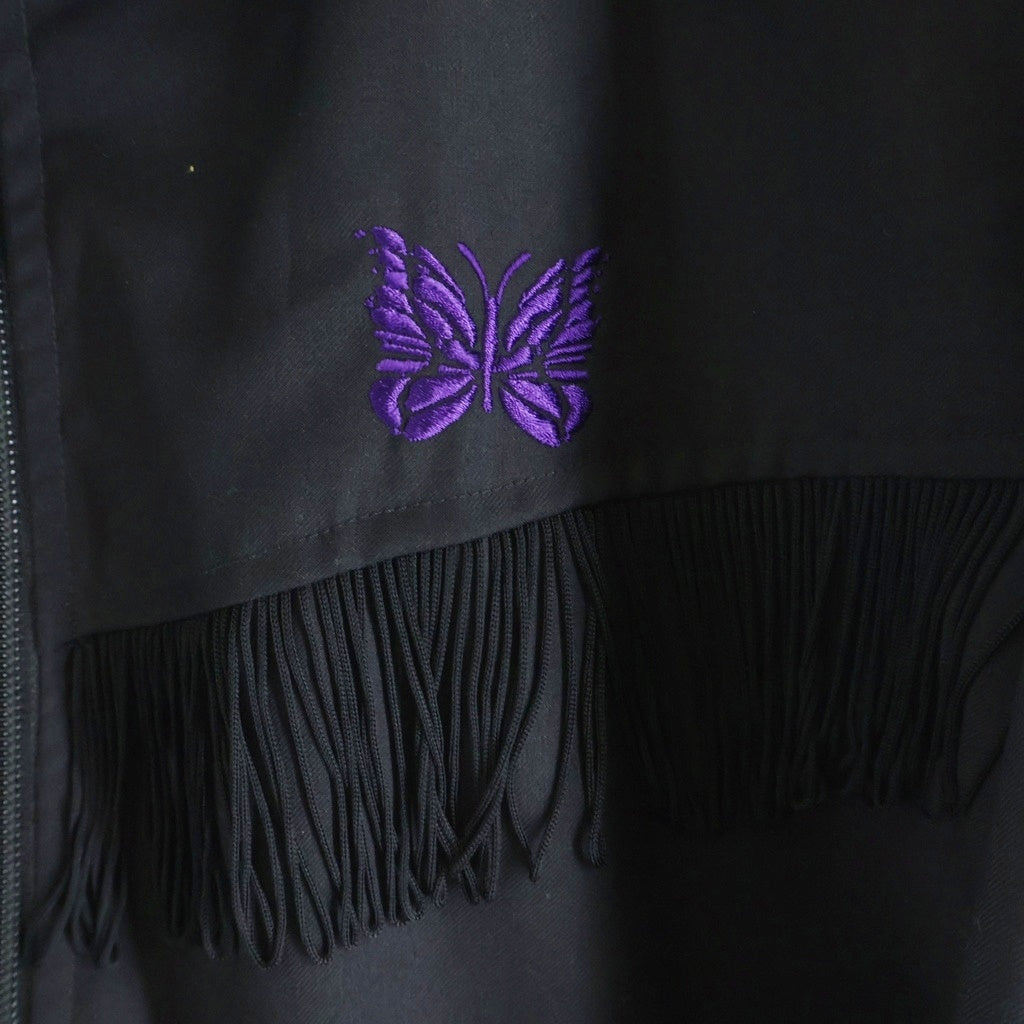 Needles(ニードルス) Fringe Track Jacket フリンジトラックジャケット ブラック KP128
