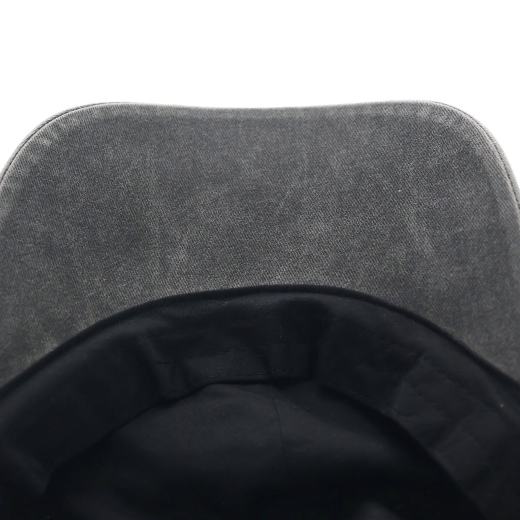 Acne Studios(アクネ ストゥディオズ) ロゴ刺繍 ベースボールキャップ 帽子 ブラック FN-UX-HATS000314