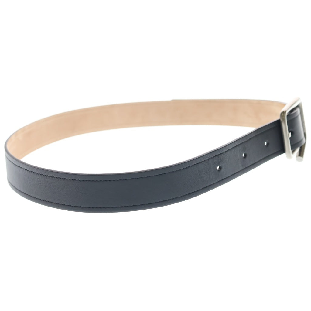 Acne Studios(アクネ ストゥディオズ) ロゴ刻印 バックル レザーベルト ブラック S22GL30B