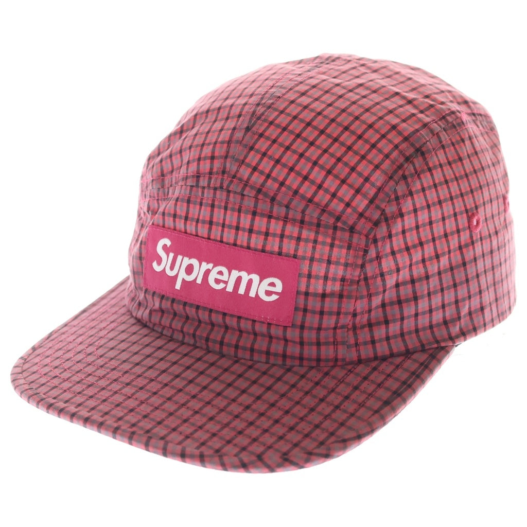 SUPREME(シュプリーム) 21SS Cordura Plaid Camp Cap コーデュラ キャンプキャップ 帽子 レッド H21SS25
