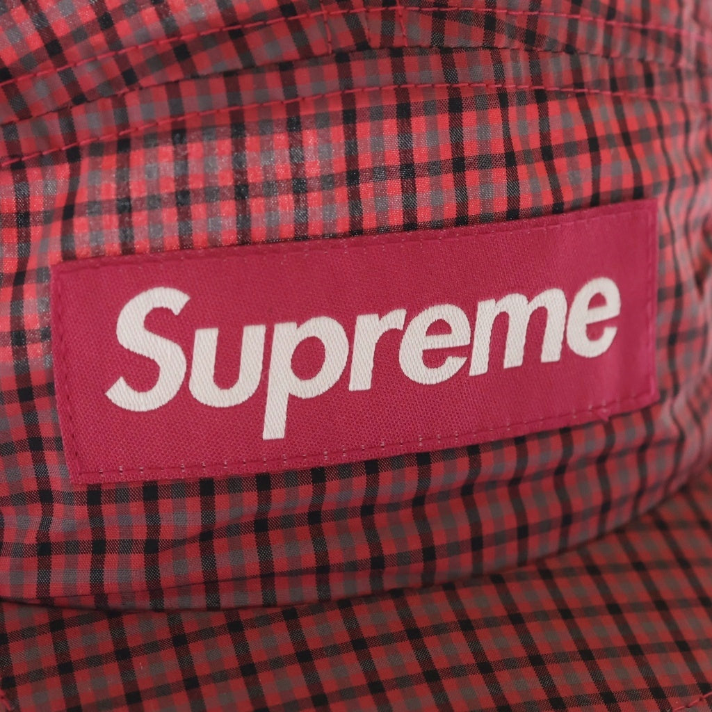 SUPREME(シュプリーム) 21SS Cordura Plaid Camp Cap コーデュラ キャンプキャップ 帽子 レッド H21SS25