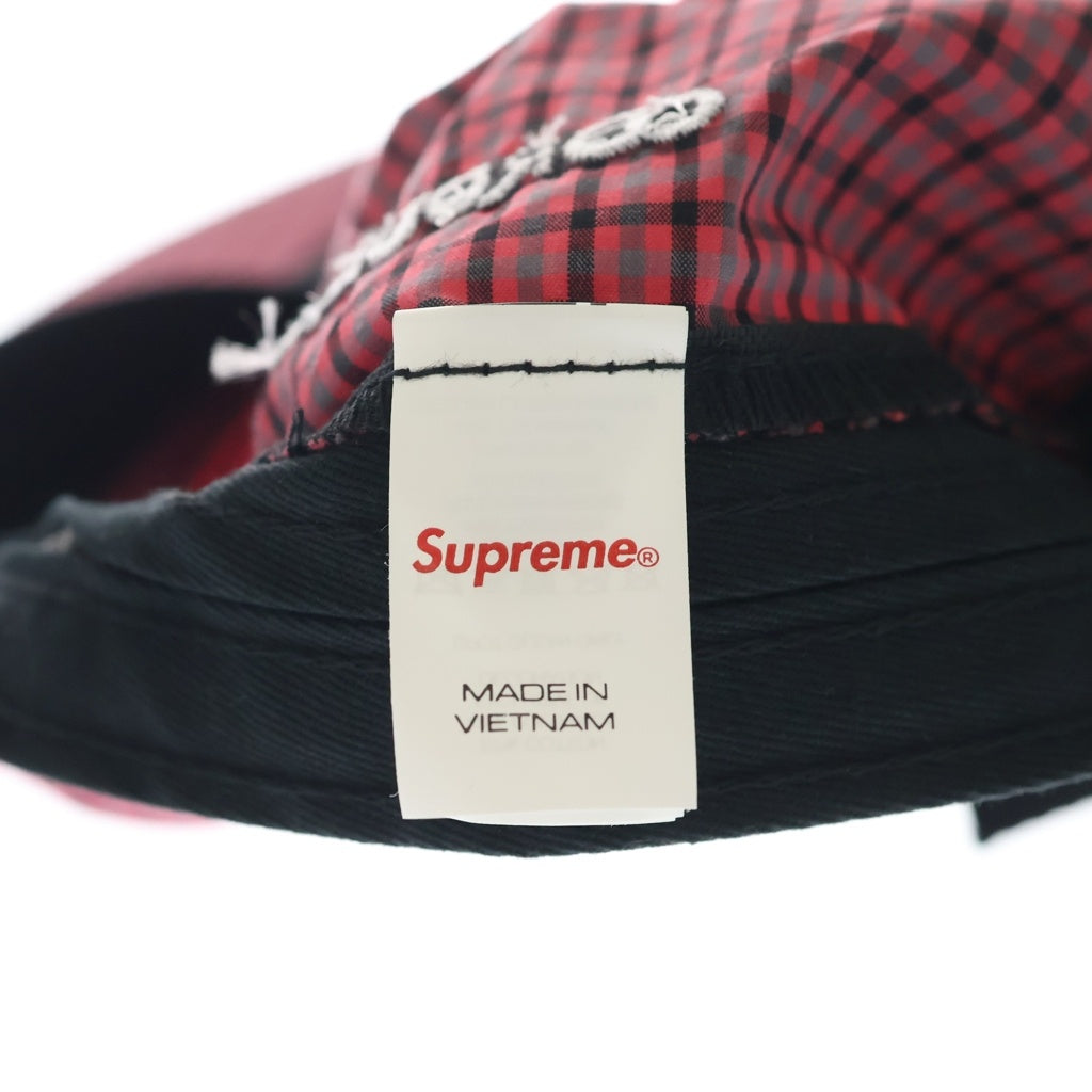 SUPREME(シュプリーム) 21SS Cordura Plaid Camp Cap コーデュラ キャンプキャップ 帽子 レッド H21SS25