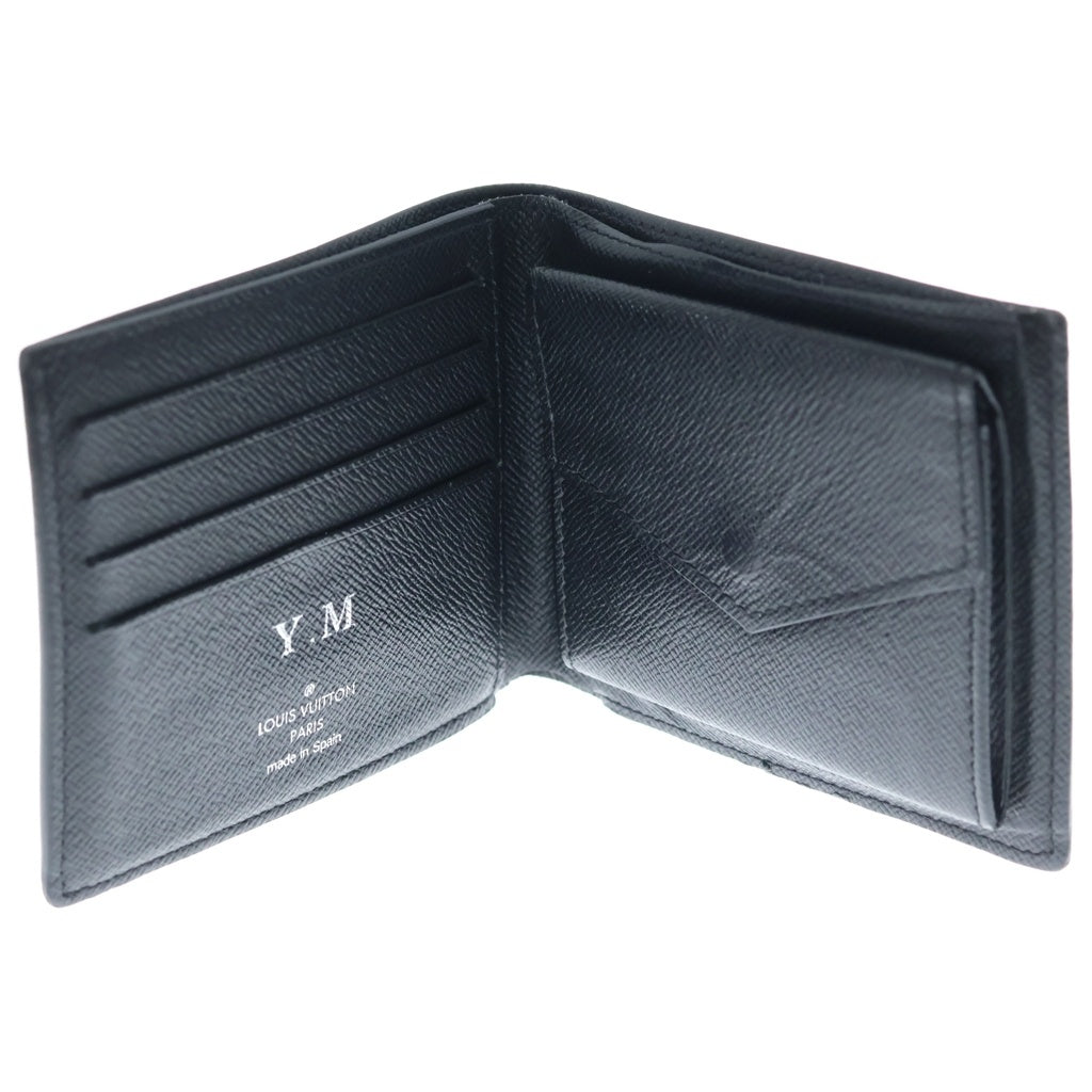 LOUIS VUITTON(ルイヴィトン) モノグラムエクリプス ポルトフォイユミュルティプル 二つ折り財布 コンパクトウォレット ブラック M61695 レディース