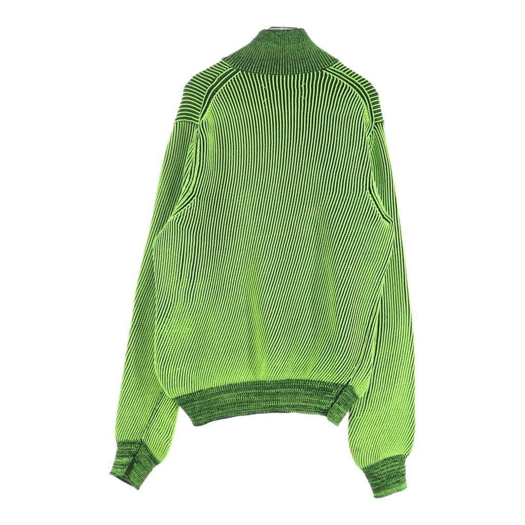 Maison Margiela(メゾンマルジェラ) 19SS Reversible Knitted Zip Up Cardigan リバーシブル ドライバーズニット ジップアップ イエロー/ブラック S50HA0858