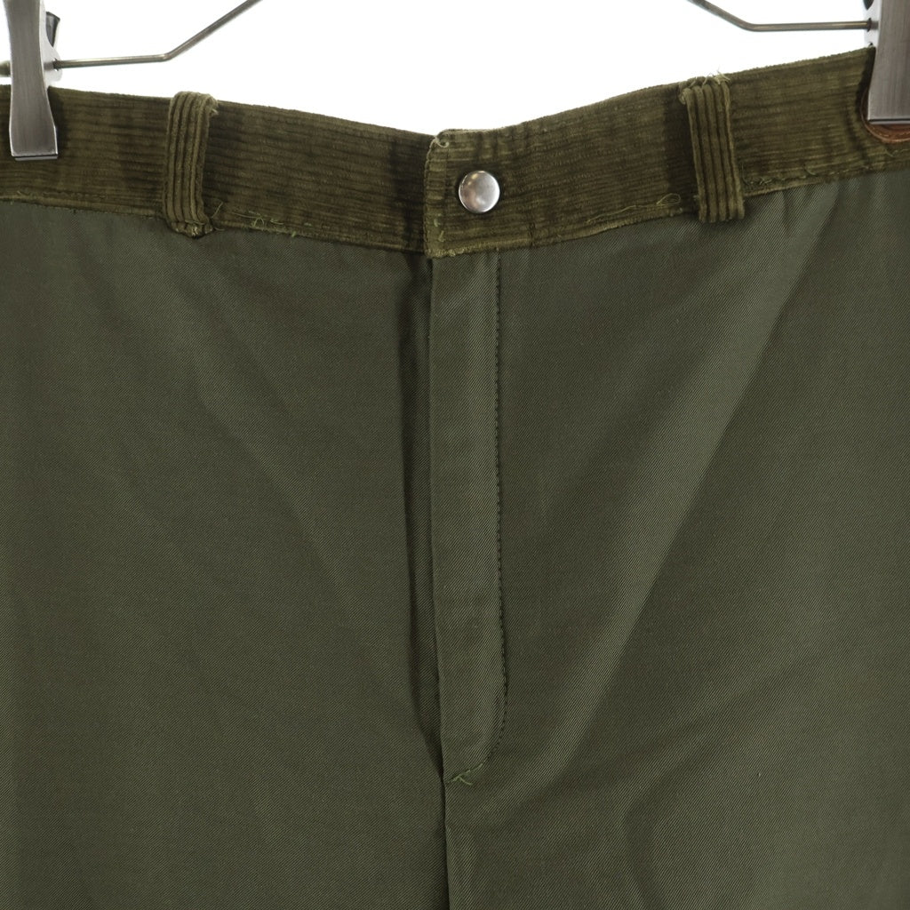 VALENTINO(ヴァレンティノ) Corduroy Pants コーデュロイパンツ 切替 ブラウン/カーキ