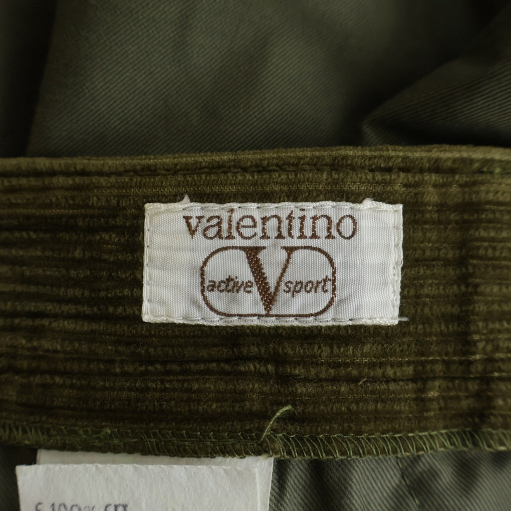 VALENTINO(ヴァレンティノ) Corduroy Pants コーデュロイパンツ 切替 ブラウン/カーキ