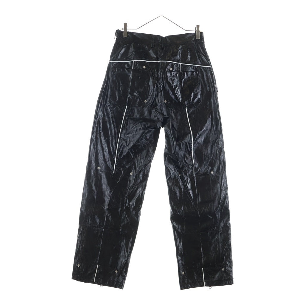 NO BRAND(ノーブランド) 【YOIKADAKADA】 Vinyl Pants ビニールパンツ エナメル ブラック