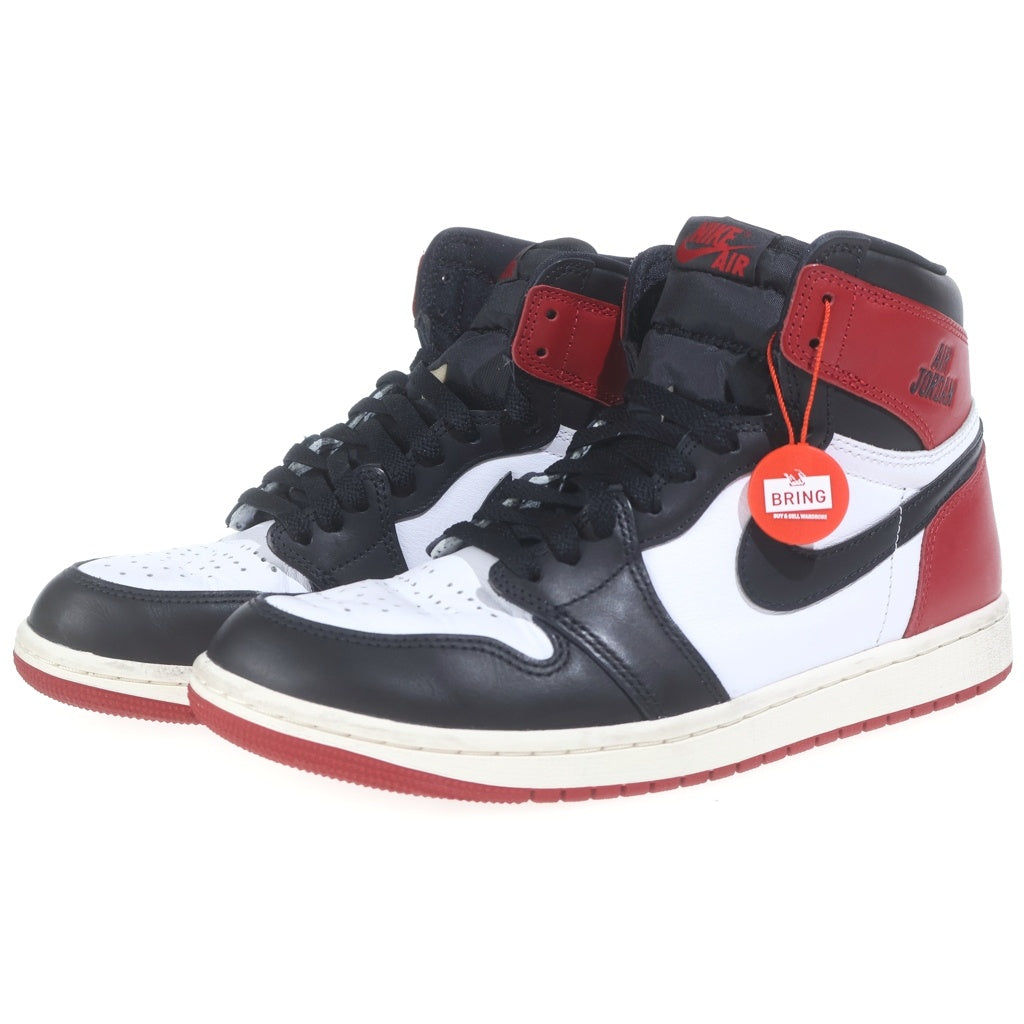 NIKE(ナイキ) AIR JORDAN1 RETRO HIGH OG BLACK TOE REIMAGINED DZ5485-106 エアジョーダン1 レトロ ブラックトゥ リイマジンド ハイカットスニーカー US8.5/26.5cm ブラック/ホワイト/レッド