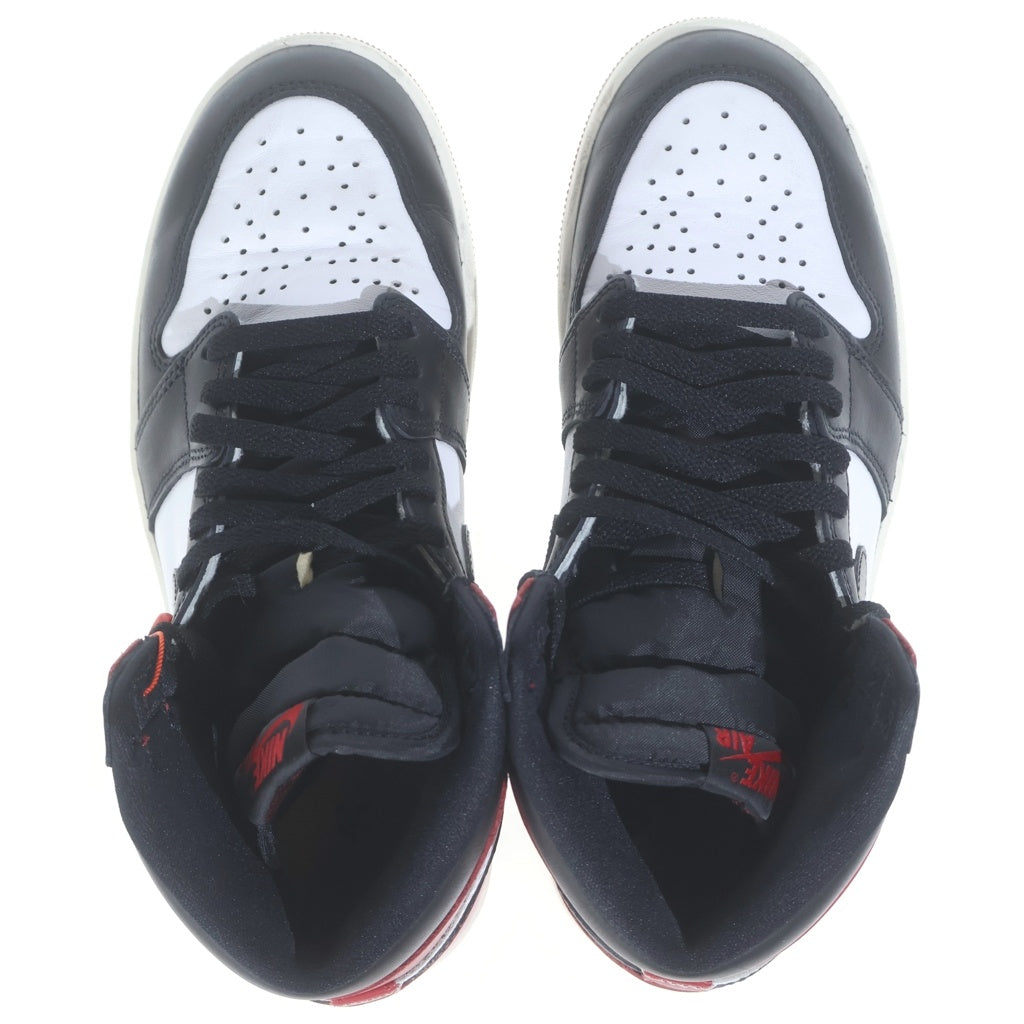 NIKE(ナイキ) AIR JORDAN1 RETRO HIGH OG BLACK TOE REIMAGINED DZ5485-106 エアジョーダン1 レトロ ブラックトゥ リイマジンド ハイカットスニーカー US8.5/26.5cm ブラック/ホワイト/レッド