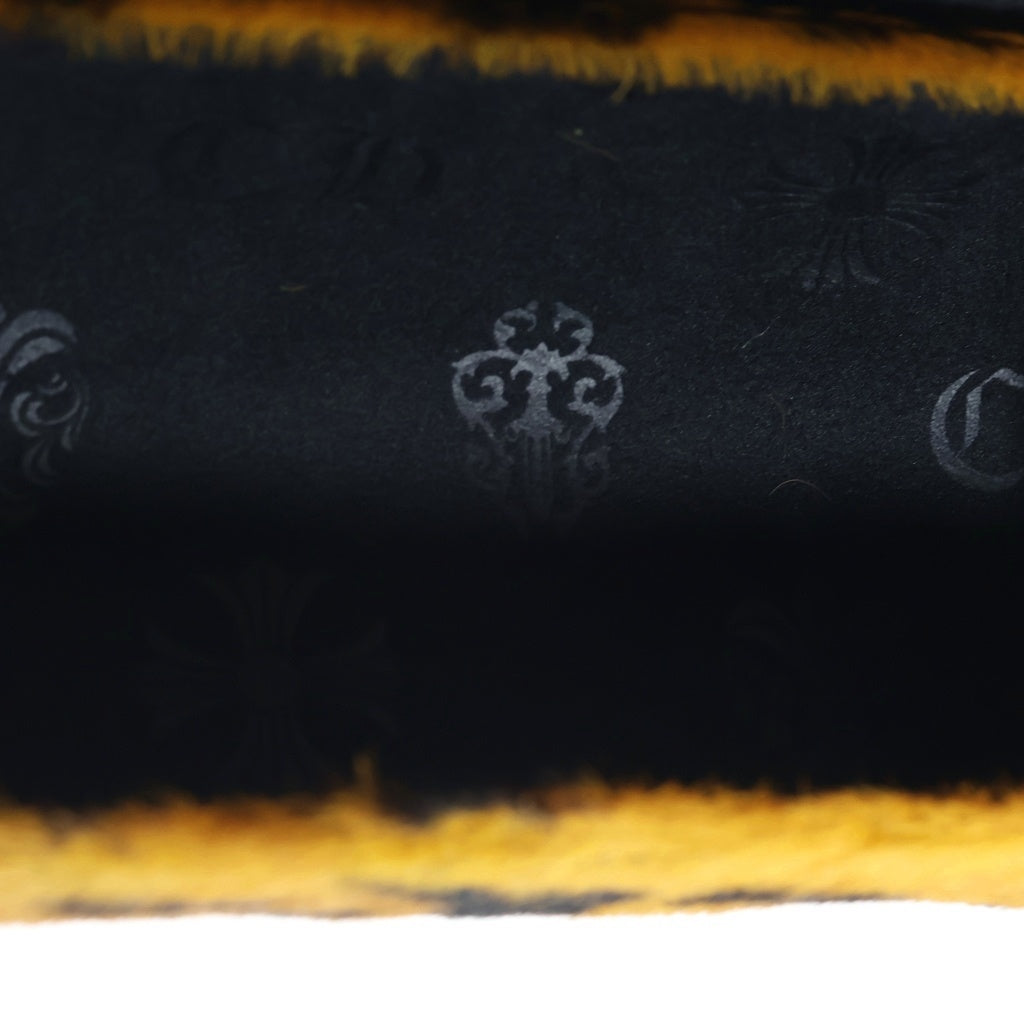 CHROME HEARTS(クロムハーツ) JEWELRY ROLL 3CEMETERY ジュエリーロール 3セメタリークロス ハラコ 時計入れ ブラウン/グリーン