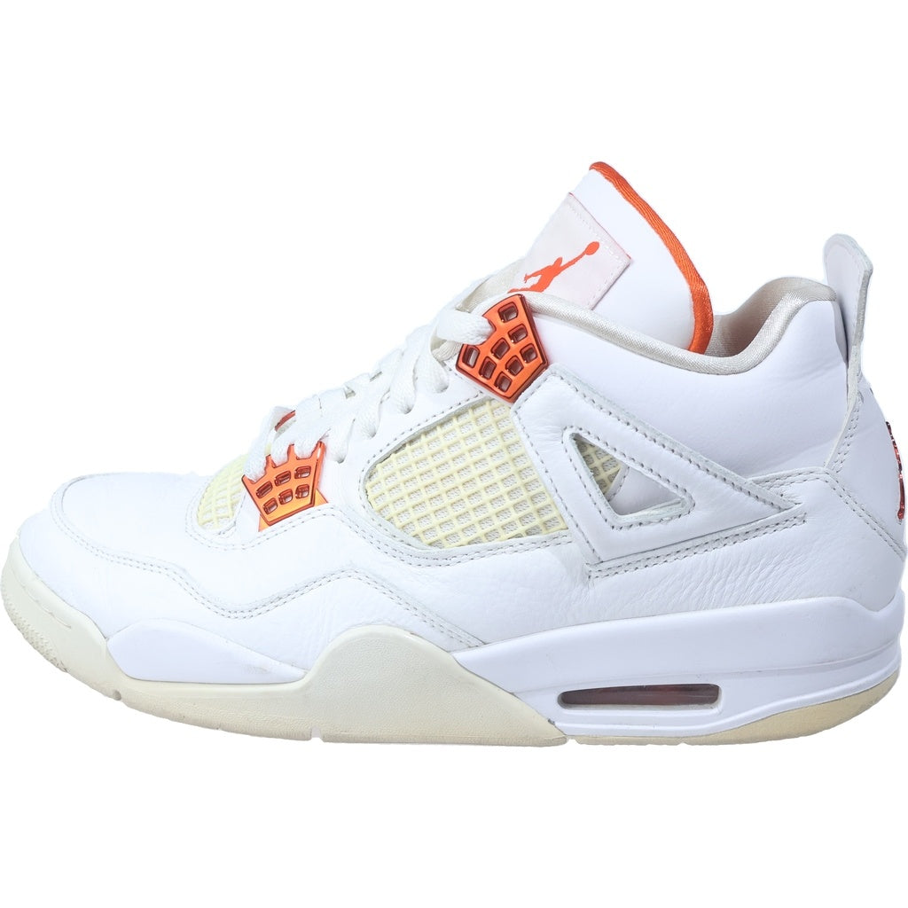 NIKE(ナイキ) AIR JORDAN 4 RETRO TEAM ORANGE エアジョーダン4 レトロ チームオレンジ ハイカットスニーカー ホワイト/オレンジ US9.5/27.5cm CT8527-118
