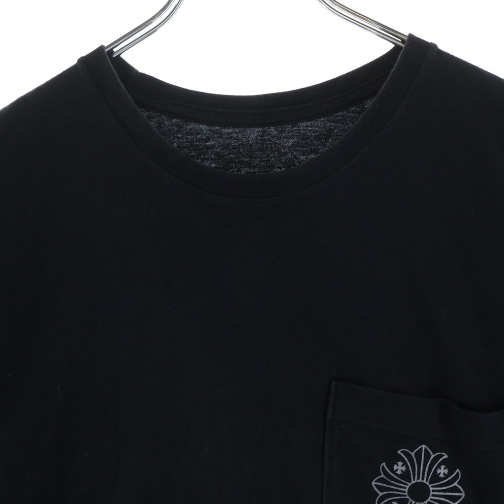 CHROME HEARTS(クロムハーツ) CH S/S バックフレームドCHプラスプリント 半袖Tシャツカットソー ブラック