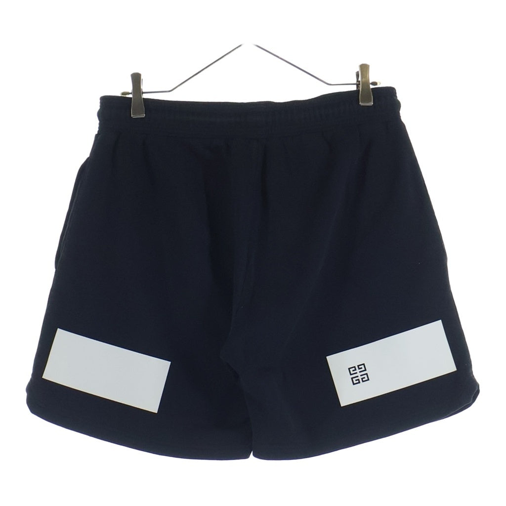 GIVENCHY(ジバンシィ) リフレクティブ ブランドロゴ プリント コットン ショートパンツ ブラック BM508B30AF