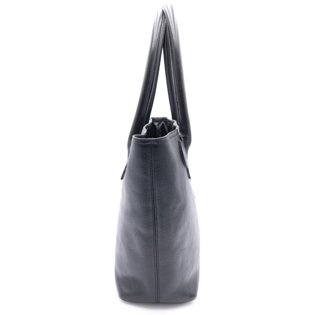 CHROME HEARTS(クロムハーツ) FS TOTE FSトート クロスパッチ付きレザートートバッグ ブラック