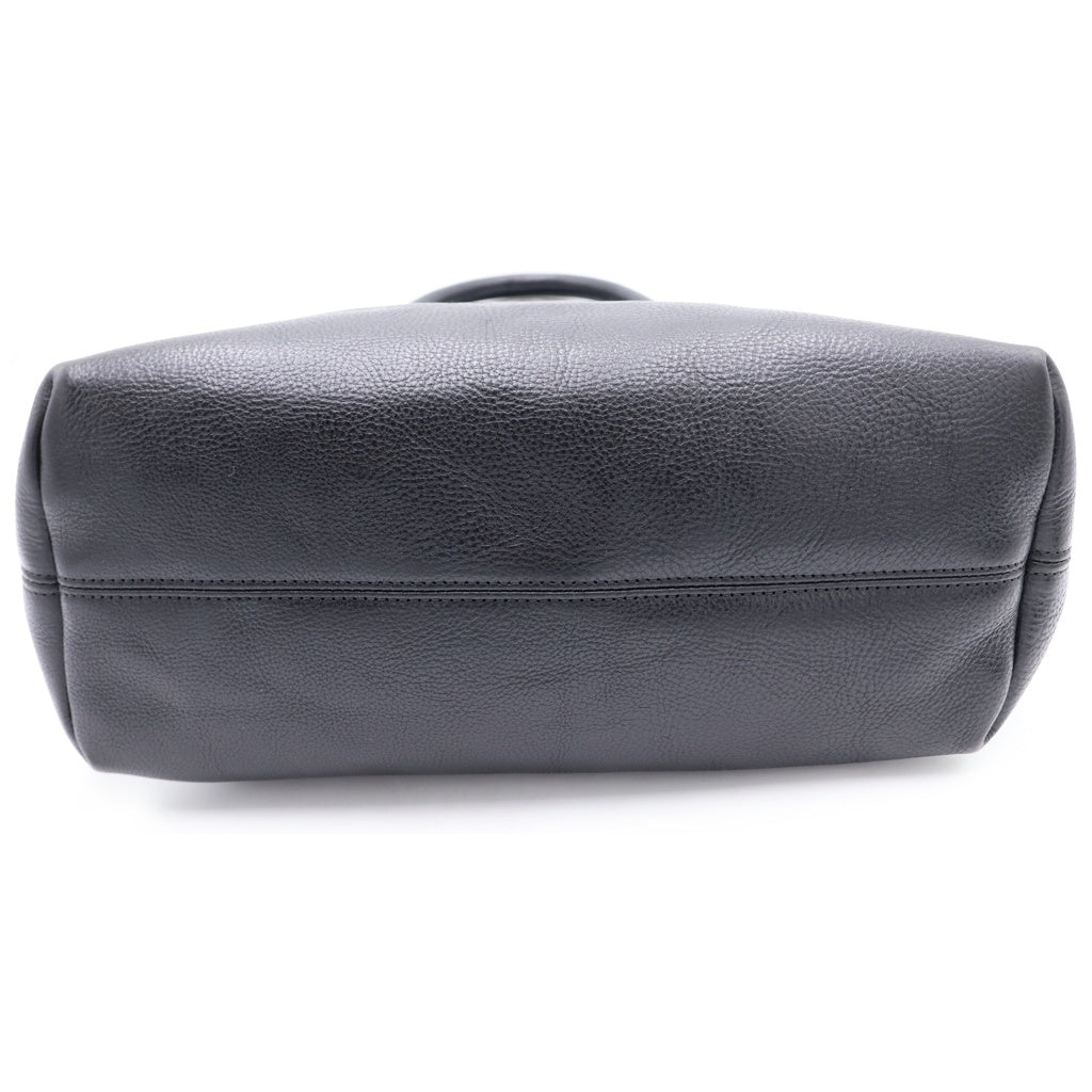 CHROME HEARTS(クロムハーツ) FS TOTE FSトート クロスパッチ付きレザートートバッグ ブラック