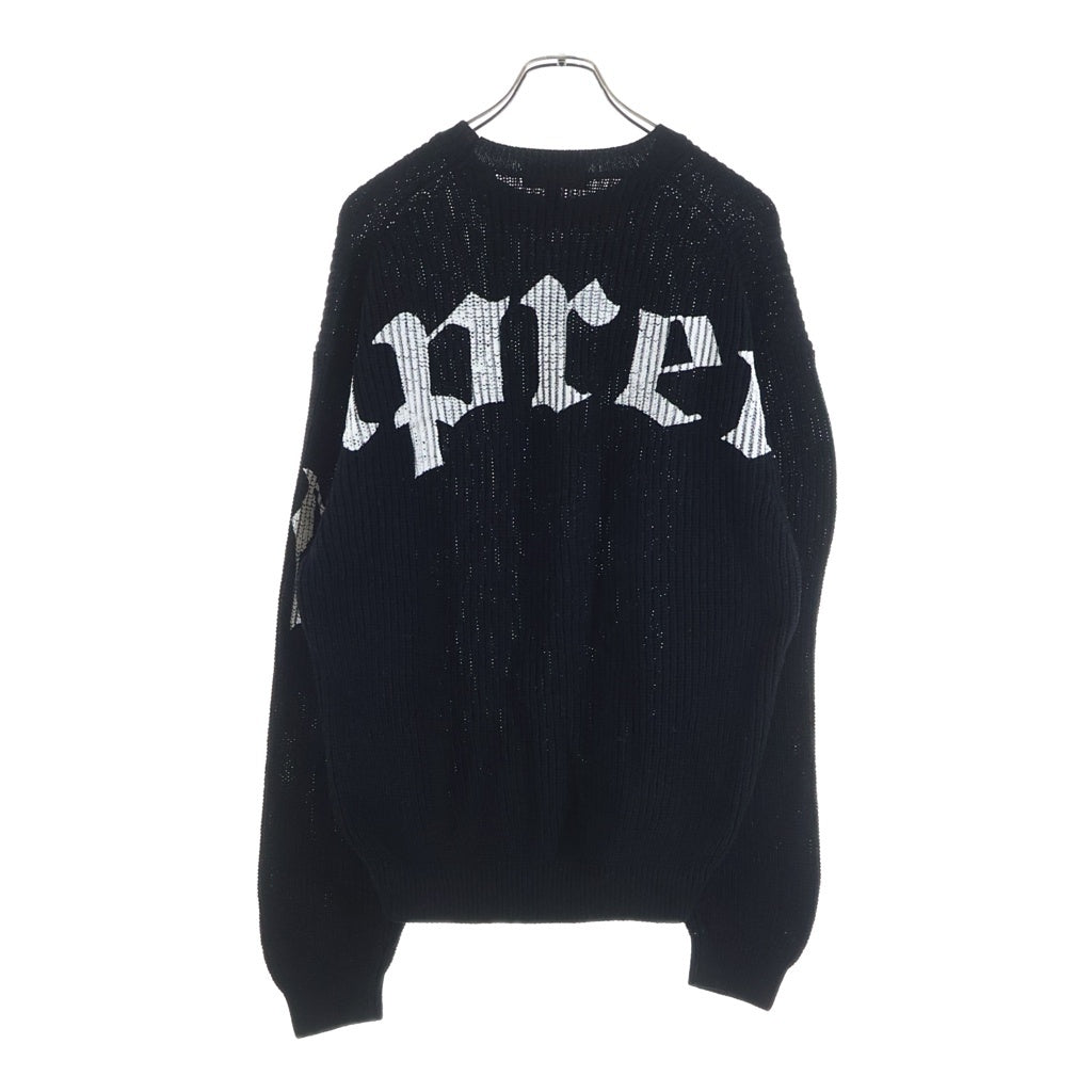 SUPREME(シュプリーム) 25SS Old English Printed Sweater スウェット ブラック