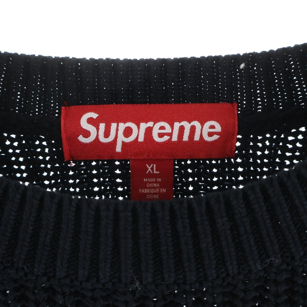 SUPREME(シュプリーム) 25SS Old English Printed Sweater スウェット ブラック