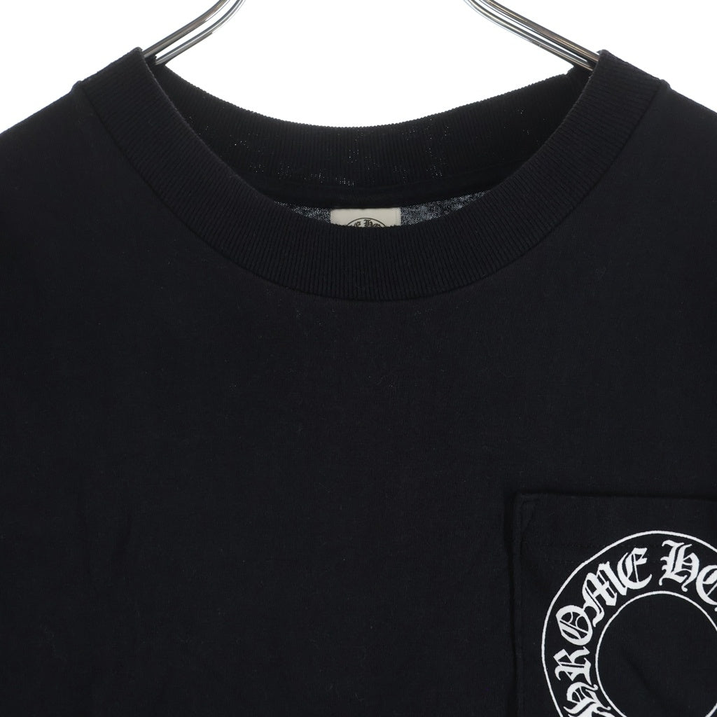 CHROME HEARTS(クロムハーツ) CHプラスプリント ポケット半袖Tシャツ カットソー ブラック