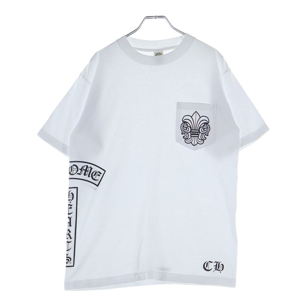 CHROME HEARTS(クロムハーツ) OLD オールド BSフレア Tバープリント半袖Tシャツカットソー ホワイト