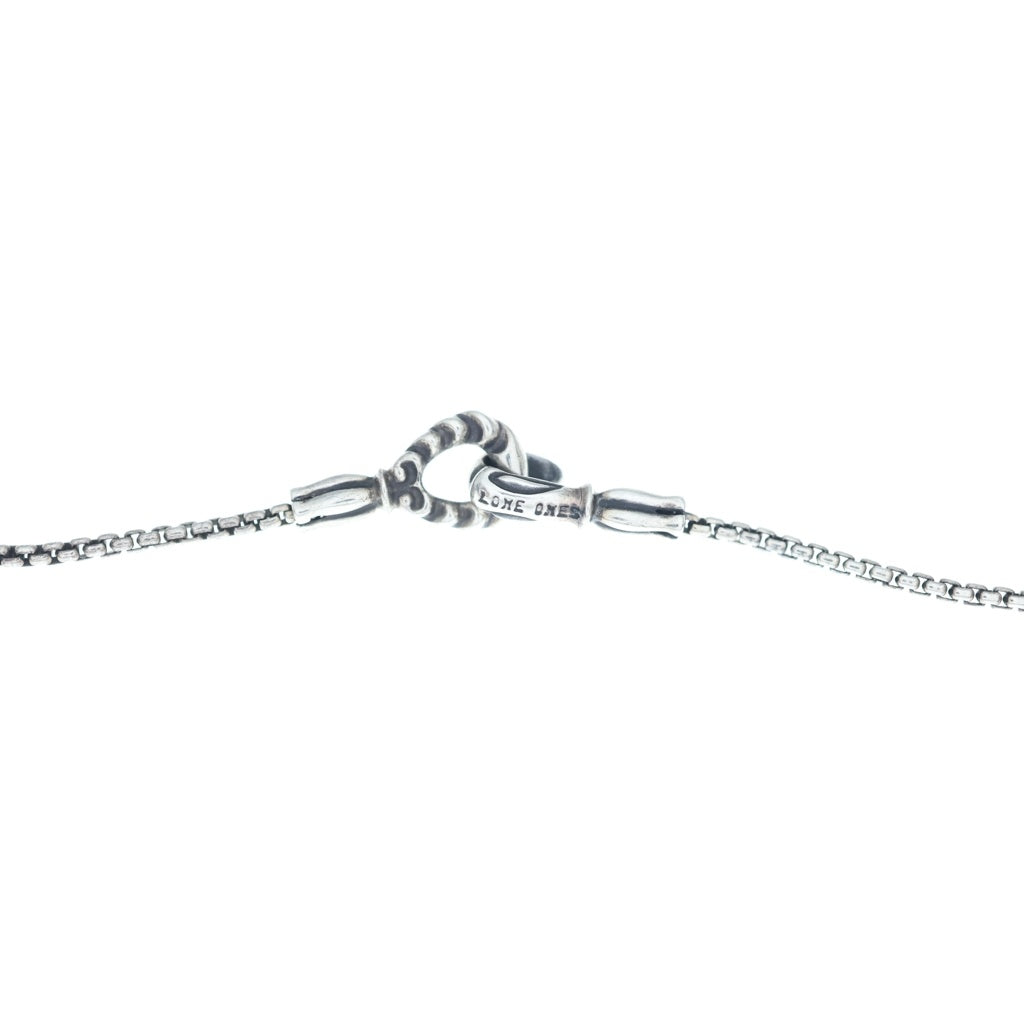 LONE ONES(ロンワンズ) Mating Flight Necklace メイティングフライト フック ボックス チェーン 20inch シルバー MFNH-0002S